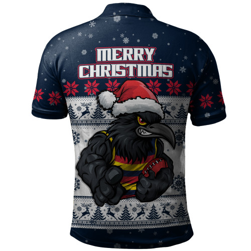 Adelaide Crows Polo Shirt Special Ugly Christmas Holiday Footy Fans