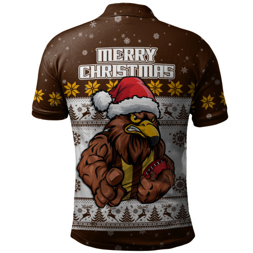 Hawthorn Polo Shirt Special Ugly Christmas Holiday Footy Fans