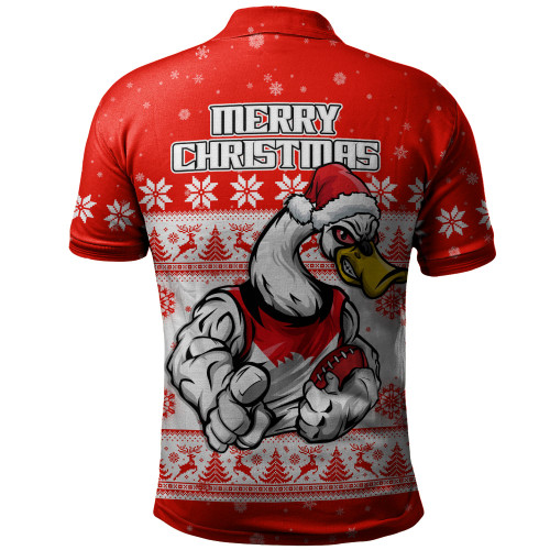 Sydney Swans Polo Shirt Special Ugly Christmas Holiday Footy Fans