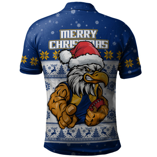 West Coast Eagles Polo Shirt Special Ugly Christmas Holiday Footy Fans