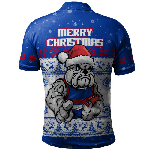 Western Bulldogs Polo Shirt Special Ugly Christmas Holiday Footy Fans
