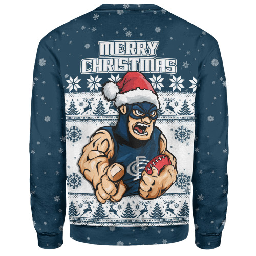 Carlton Sweatshirt Special Ugly Christmas Holiday Footy Fans