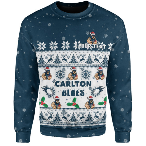 Carlton Sweatshirt Special Ugly Christmas Holiday Footy Fans