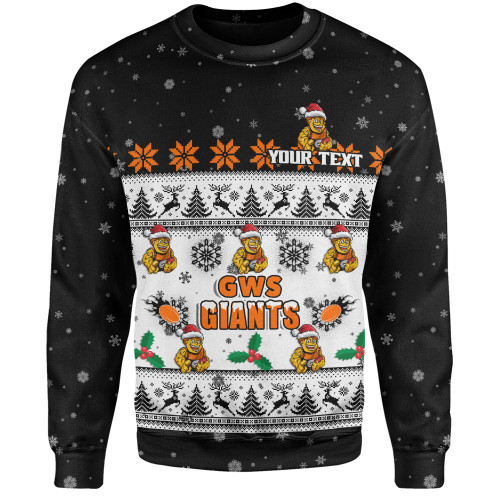 GWS GIANTS Sweatshirt Special Ugly Christmas Holiday Footy Fans