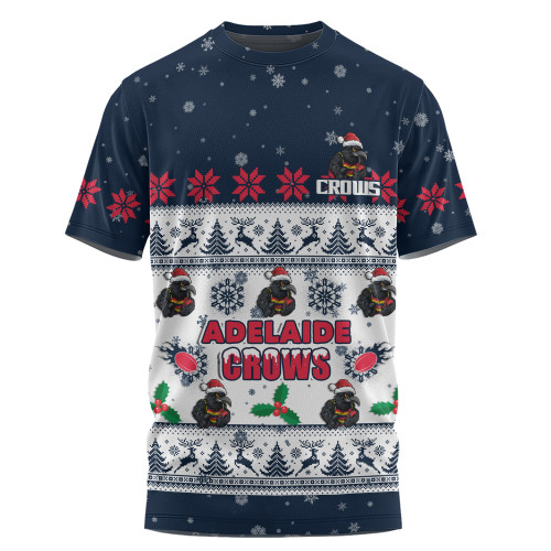 Adelaide Crows T-Shirt Special Ugly Christmas Holiday Footy Fans