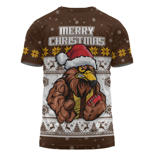 Hawthorn T-Shirt Special Ugly Christmas Holiday Footy Fans