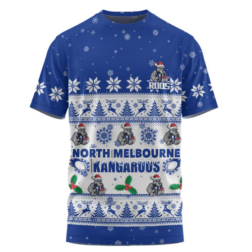 North Melbourne T-Shirt Special Ugly Christmas Holiday Footy Fans