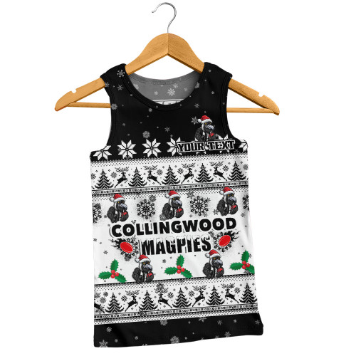 Collingwood Men Singlet Special Ugly Christmas Holiday Footy Fans