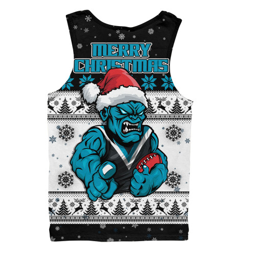 Port Adelaide Men Singlet Special Ugly Christmas Holiday Footy Fans