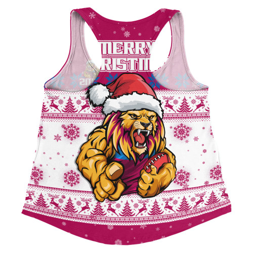 Brisbane Lions Women Racerback Singlet Special Ugly Christmas Holiday Footy Fans