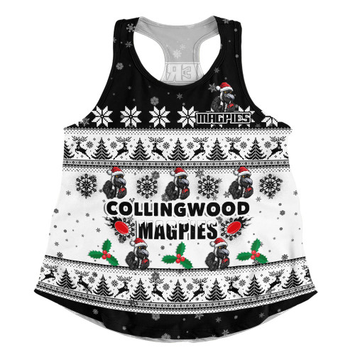 Collingwood Women Racerback Singlet Special Ugly Christmas Holiday Footy Fans