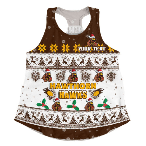 Hawthorn Women Racerback Singlet Special Ugly Christmas Holiday Footy Fans