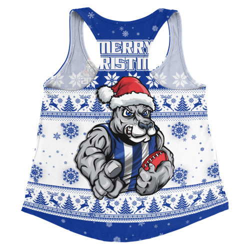 North Melbourne Women Racerback Singlet Special Ugly Christmas Holiday Footy Fans