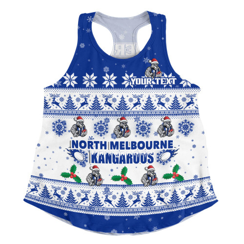 North Melbourne Women Racerback Singlet Special Ugly Christmas Holiday Footy Fans