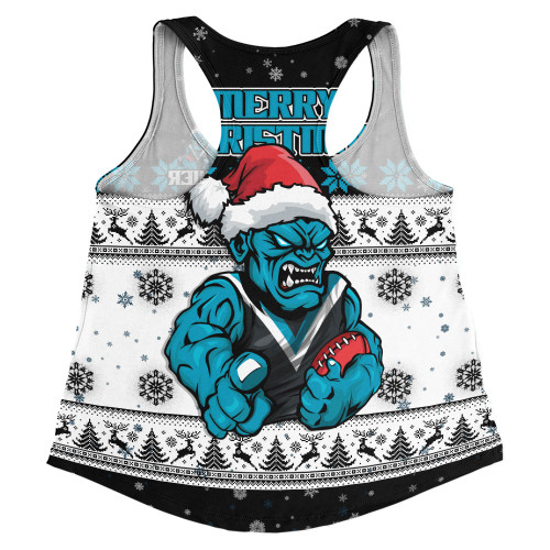 Port Adelaide Women Racerback Singlet Special Ugly Christmas Holiday Footy Fans