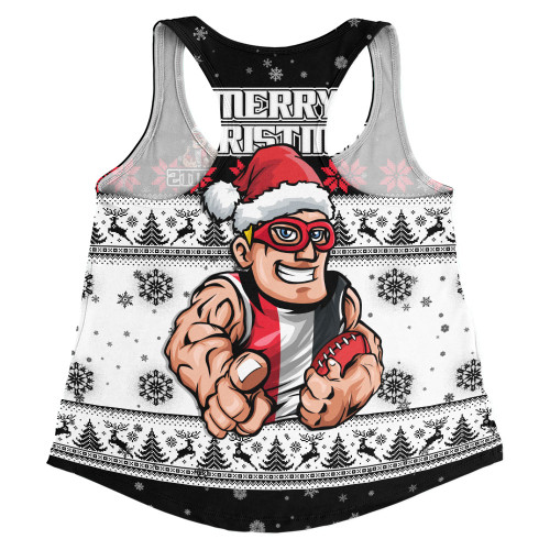 St Kilda Women Racerback Singlet Special Ugly Christmas Holiday Footy Fans