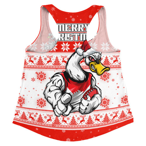 Sydney Swans Women Racerback Singlet Special Ugly Christmas Holiday Footy Fans