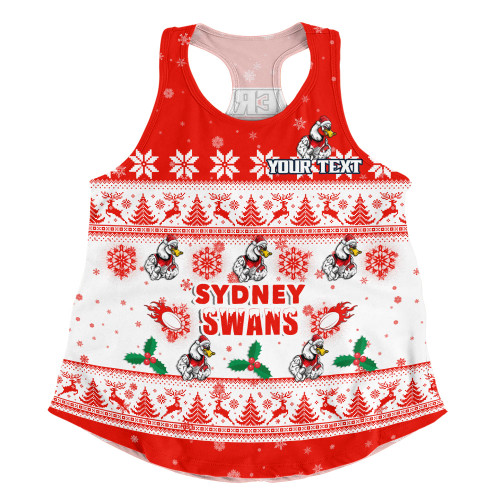 Sydney Swans Women Racerback Singlet Special Ugly Christmas Holiday Footy Fans