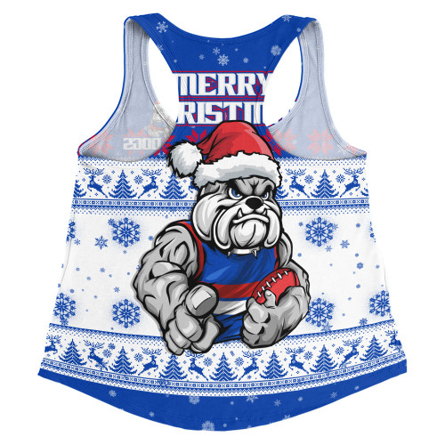 Western Bulldogs Women Racerback Singlet Special Ugly Christmas Holiday Footy Fans