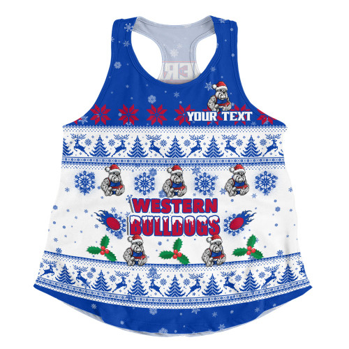 Western Bulldogs Women Racerback Singlet Special Ugly Christmas Holiday Footy Fans