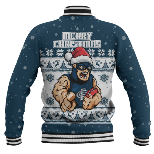 Carlton Baseball Jacket Special Ugly Christmas Holiday Footy Fans