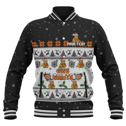 GWS GIANTS Baseball Jacket Special Ugly Christmas Holiday Footy Fans