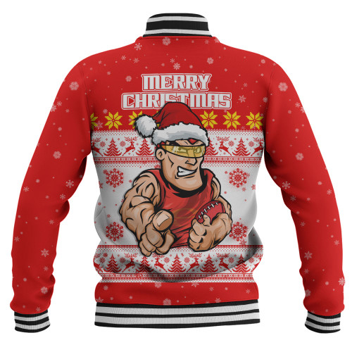 Gold Coast SUNS Baseball Jacket Special Ugly Christmas Holiday Footy Fans