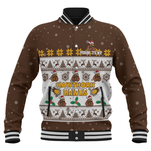 Hawthorn Baseball Jacket Special Ugly Christmas Holiday Footy Fans