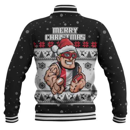 St Kilda Baseball Jacket Special Ugly Christmas Holiday Footy Fans