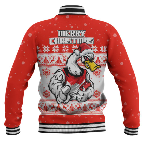 Sydney Swans Baseball Jacket Special Ugly Christmas Holiday Footy Fans