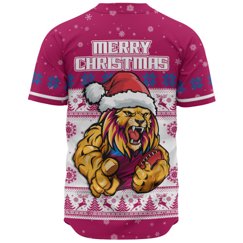 Brisbane Lions Baseball Shirt Special Ugly Christmas Holiday Footy Fans