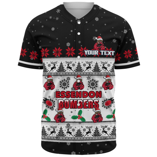 Essendon Baseball Shirt Special Ugly Christmas Holiday Footy Fans