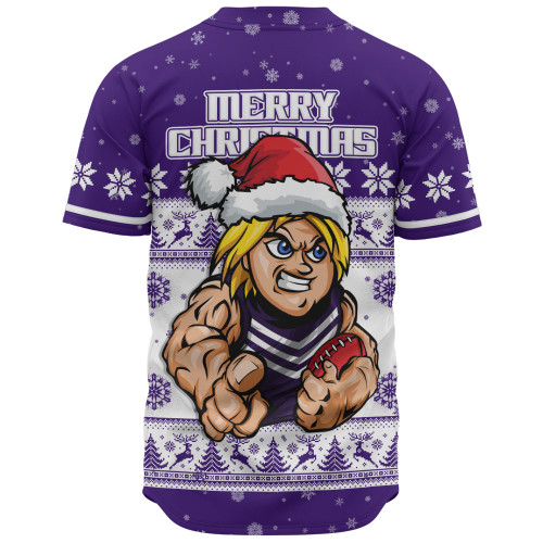 Fremantle Baseball Shirt Special Ugly Christmas Holiday Footy Fans