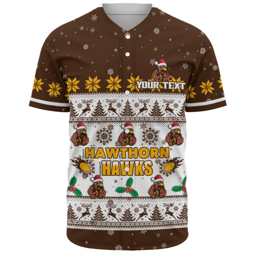 Hawthorn Baseball Shirt Special Ugly Christmas Holiday Footy Fans