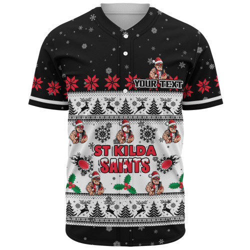St Kilda Baseball Shirt Special Ugly Christmas Holiday Footy Fans