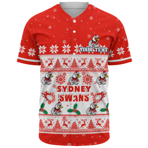Sydney Swans Baseball Shirt Special Ugly Christmas Holiday Footy Fans