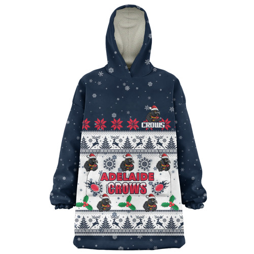 Adelaide Crows Snug Hoodie Special Ugly Christmas Holiday Footy Fans