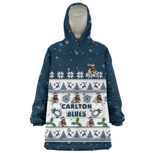 Carlton Snug Hoodie Special Ugly Christmas Holiday Footy Fans