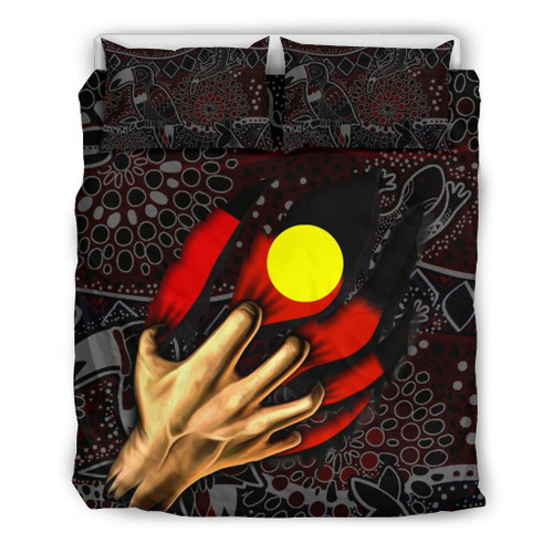 Australia Aboriginal Bedding Set - Aboriginal Blood In Me Australia Aboriginal Bedding Set - Aboriginal Blood In Me