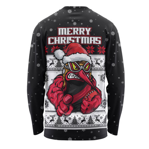 Essendon Long Sleeve T-shirt Special Ugly Christmas Holiday Footy Fans