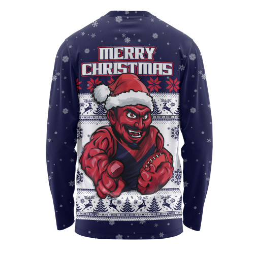 Melbourne Long Sleeve T-shirt Special Ugly Christmas Holiday Footy Fans