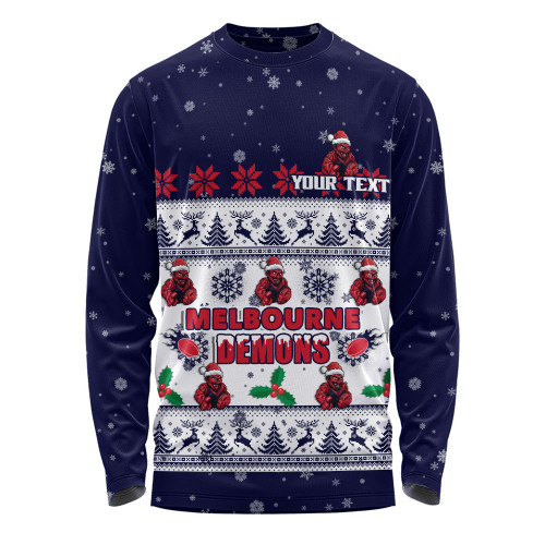 Melbourne Long Sleeve T-shirt Special Ugly Christmas Holiday Footy Fans