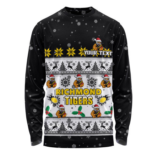 Richmond Long Sleeve T-shirt Special Ugly Christmas Holiday Footy Fans