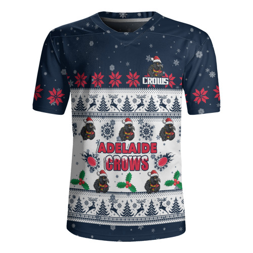 Adelaide Crows Rugby Jersey Special Ugly Christmas Holiday Footy Fans