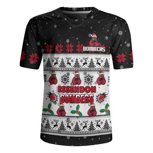 Essendon Rugby Jersey Special Ugly Christmas Holiday Footy Fans