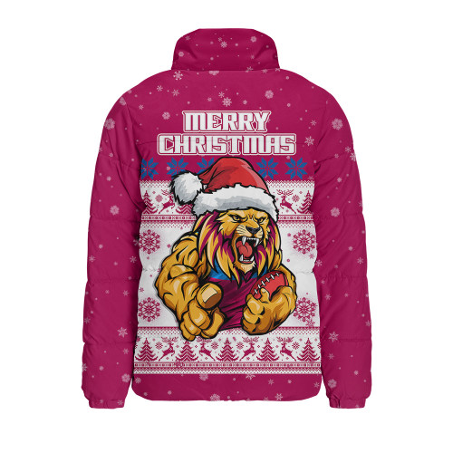 Brisbane Lions Padded Jacket Special Ugly Christmas Holiday Footy Fans
