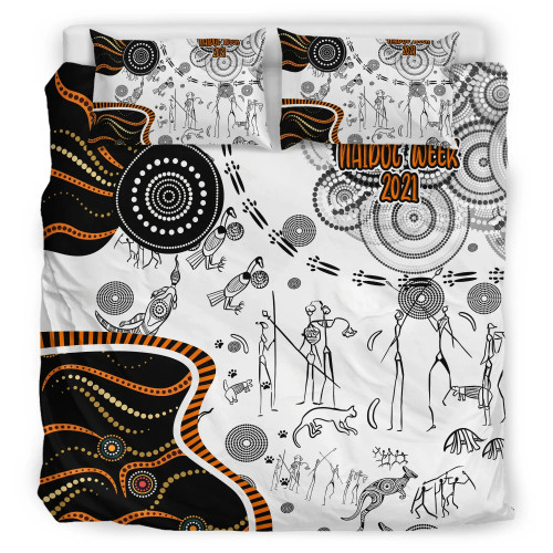Australia Naidoc Week 2021 Bedding Set - Aboriginal Story Australia Naidoc Week 2021 Bedding Set - Aboriginal Story