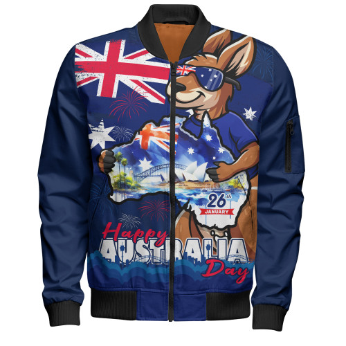 Australia Bomber Jacket Australia Day Holiday Kangaroo Pride Celebration