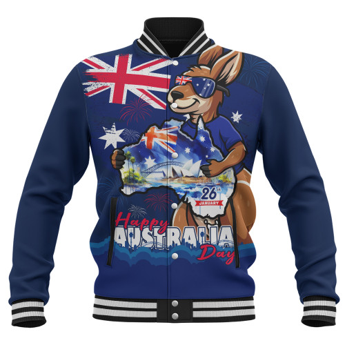Australia Baseball Jacket Australia Day Holiday Kangaroo Pride Celebration