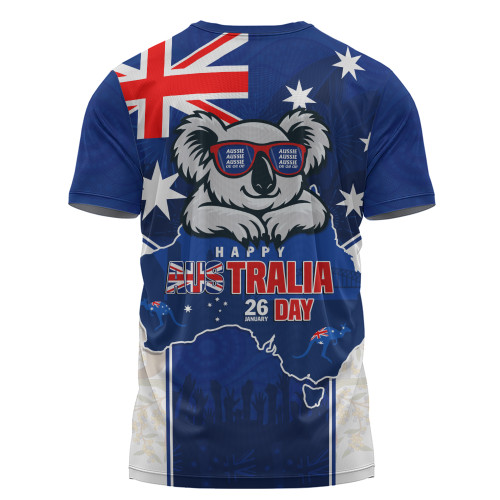 Australia T-Shirt Australia Day Koala Spirit Blue Flag Celebration